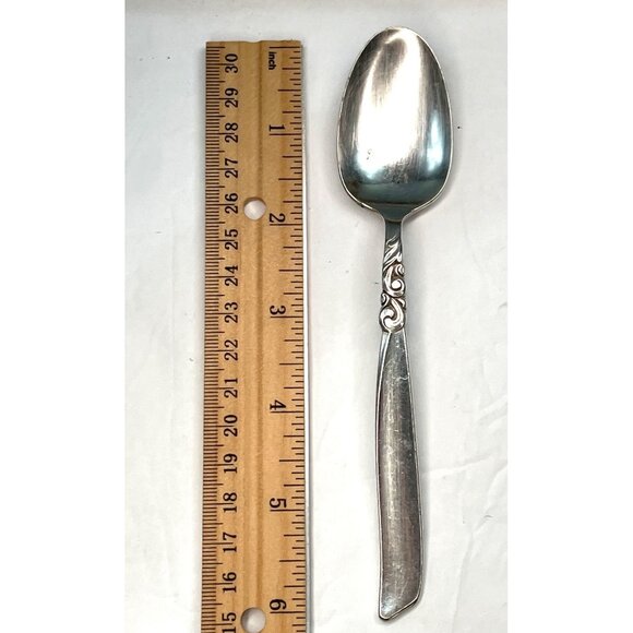 Vintage Community South Seas Silverplate Teaspoon 6" Ornate Handle Design B28 - Picture 5 of 5
